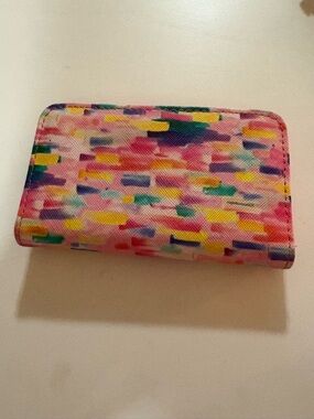 Source Unknown Multicolor Pink Yellow Blue Card Holder